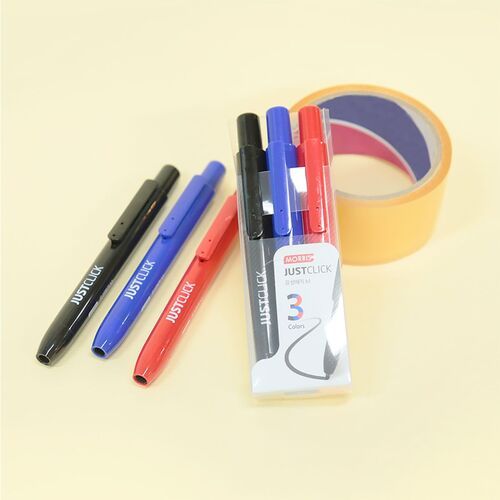 3pcs Retractable Permanent Marker Set