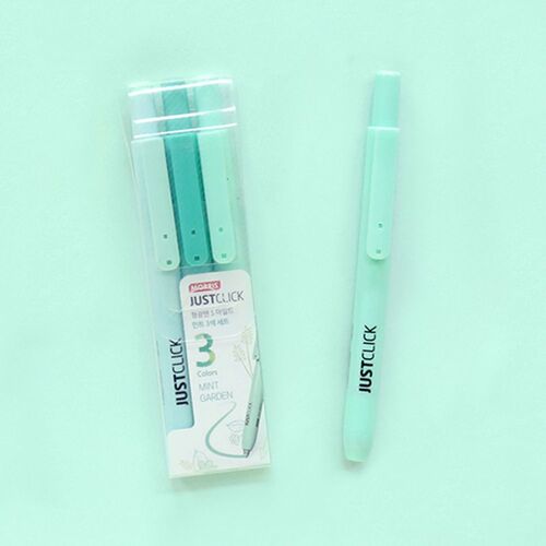 3pcs Natural Retractable Highlighter Set - Image 1
