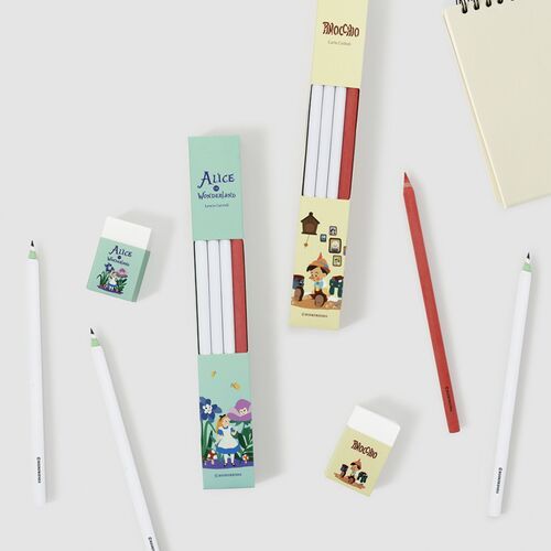 Literature Pencil & Eraser Set