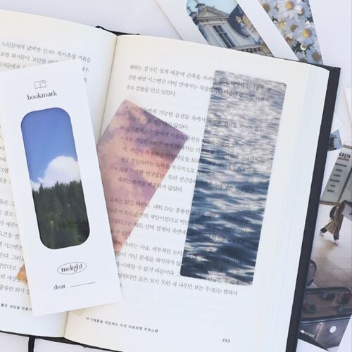 4pcs Photograph Translucent Bookmark
