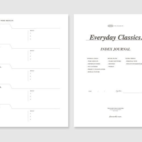 Classy Standard Index Weekly Planner - Image 13