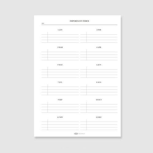 Classy Standard Index Weekly Planner - Image 18