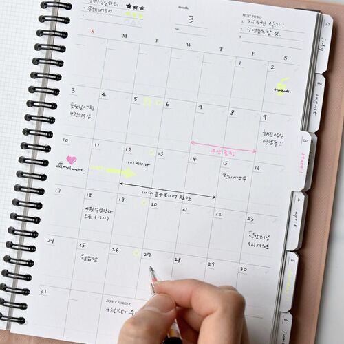 Classy Standard Index Weekly Planner - Image 32