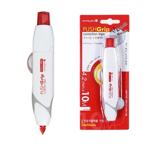 PushGrip Retractable White Correction Tape