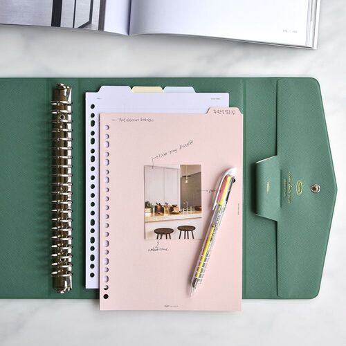 Classy Gentle 20 Ring A5 Binder Clutch