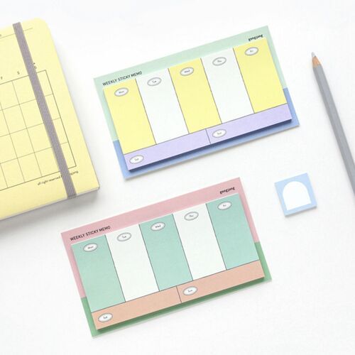 Gonjang Weekly Schedule Sticky Note