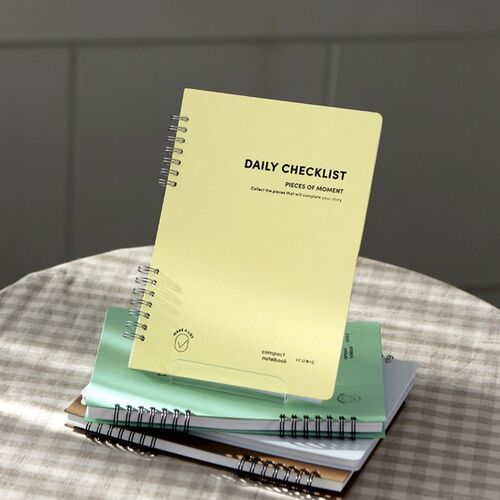 Compact A5 Hardcover Checklist Notebook