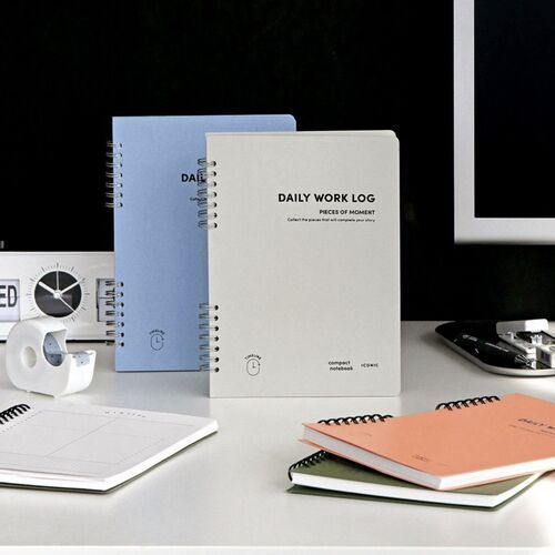 Compact A5 Hardcover Daily Work Log