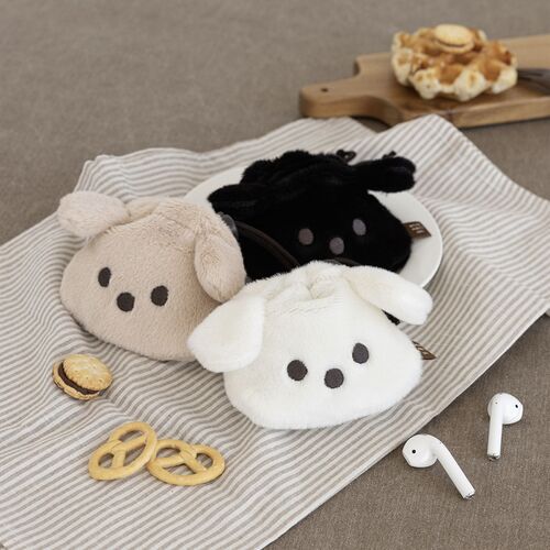Puppy Drawstring Pouch Key Ring