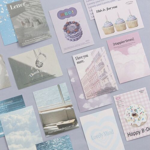 24pcs Mini Moodscape Postcard Set