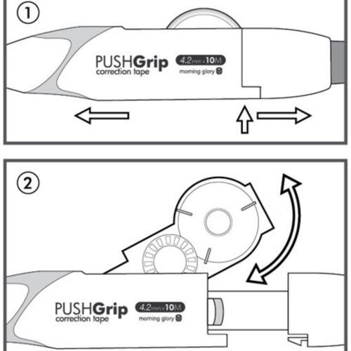 PushGrip Retractable White Correction Tape Refill - Image 3