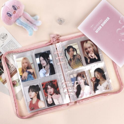 Wish 6 Ring A5 Zipper Binder + Card Pocket Set