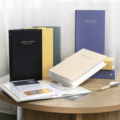 Work in Flow Business Card Book