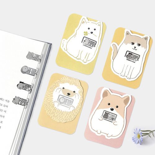 Animal Friends Rectangle Steel Bookmark