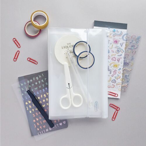 Zipper Sticker Pocket Binder