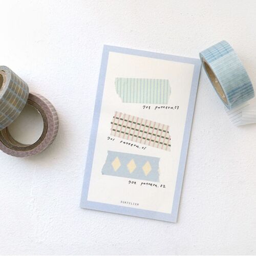 Vintage Pastel Pattern Masking Tape