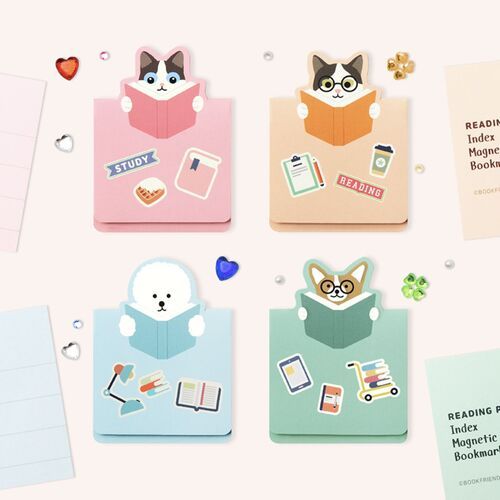 Reading Pet Index Magnetic Bookmark