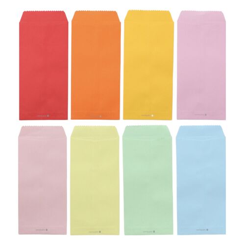 4pcs Colorful Vertical Envelope Set