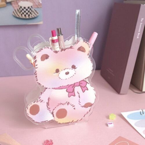 Animal Friends Acrylic Pen Holder - Image 2