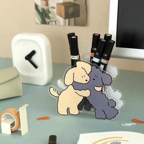 Animal Friends Acrylic Pen Holder - Image 4