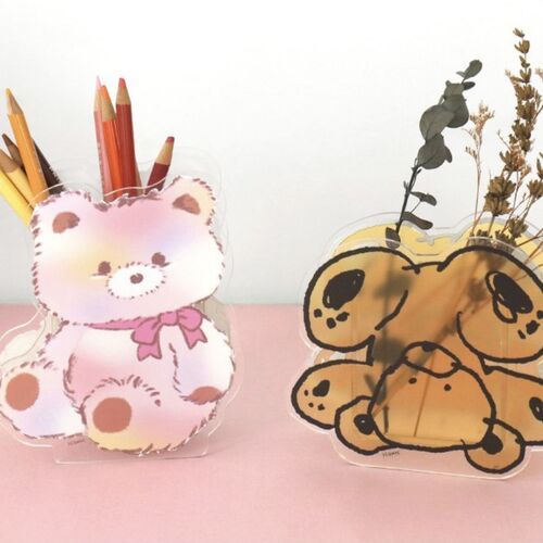 Animal Friends Acrylic Pen Holder - Image 10