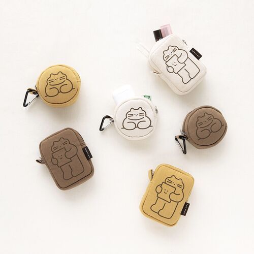 Mini Cat Key Ring Pouch