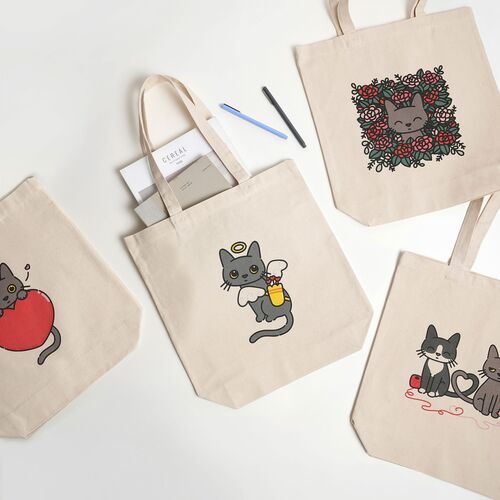 Lana Cat Love Tote Bag
