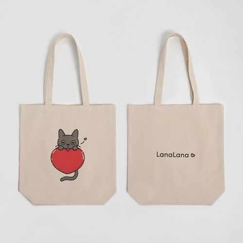 Lana Cat Love Tote Bag - Image 5