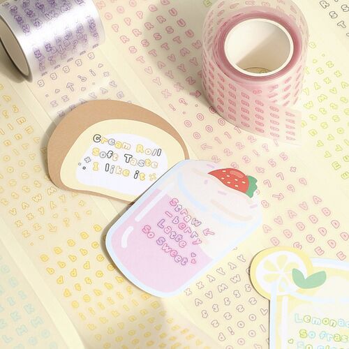 Bubble Alphabet Kiss Cut Tape