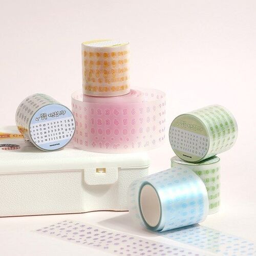 Bubble Hangul Kiss Cut Deco Tape
