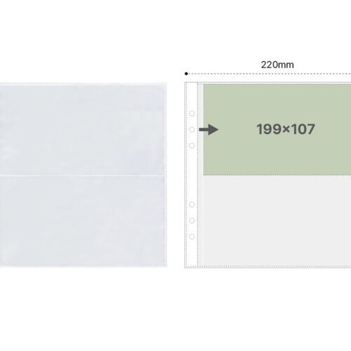 Basic 6 Ring A5 Wide Double-sided Pocket Refill - Image 8