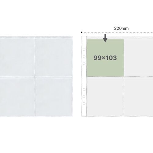 Basic 6 Ring A5 Wide Double-sided Pocket Refill - Image 9