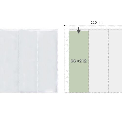 Basic 6 Ring A5 Wide Double-sided Pocket Refill - Image 11