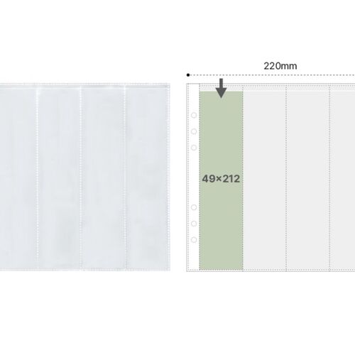 Basic 6 Ring A5 Wide Double-sided Pocket Refill - Image 12