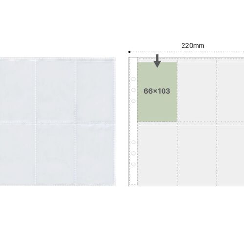 Basic 6 Ring A5 Wide Double-sided Pocket Refill - Image 13