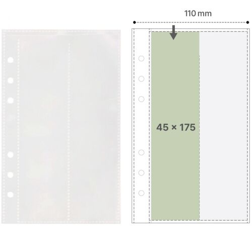 Double-sided 6 Ring A6 Pocket Refill - Image 4