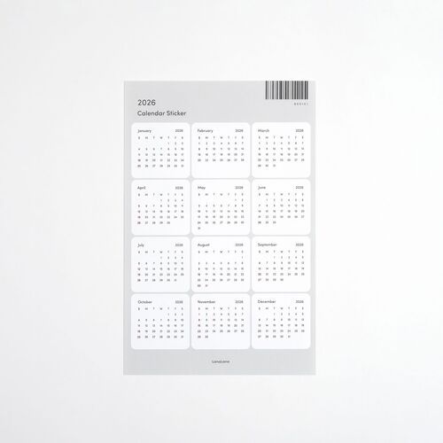 2026 Calendar Sticker - Image 2