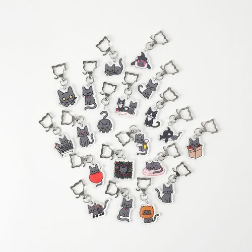 Lana Cat Pose Acrylic Key Ring - Image 12