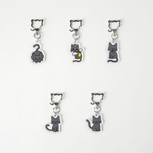Lana Cat Pose Acrylic Key Ring - Image 6