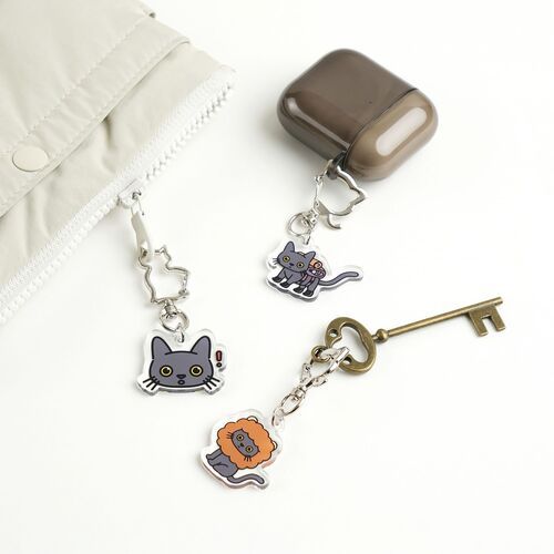 Lana Cat Pose Acrylic Key Ring - Image 11