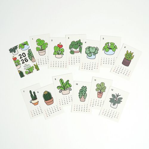 2026 Houseplant Mini Calendar Sheets - Image 4