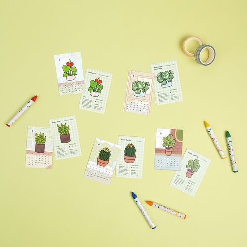 2026 Houseplant Mini Calendar Sheets - Image 7