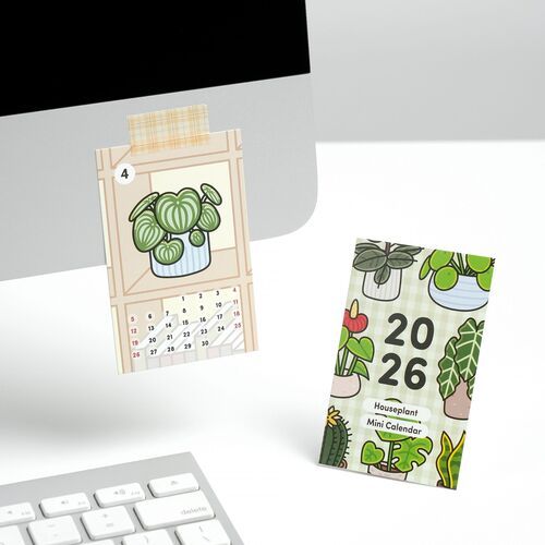 2026 Houseplant Mini Calendar Sheets - Image 1