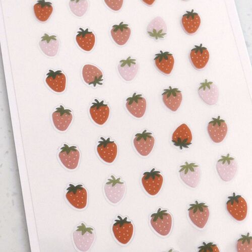 Mini Strawberry Deco Sticker - Image 2