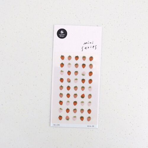 Mini Strawberry Deco Sticker - Image 7