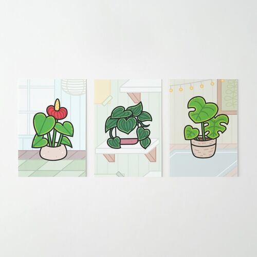 Cozy Home Houseplant Postcard - Image 3