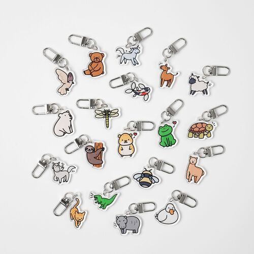 Animal Acrylic Key Ring
