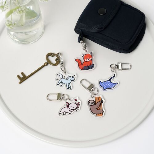 Animal Acrylic Key Ring - Image 2