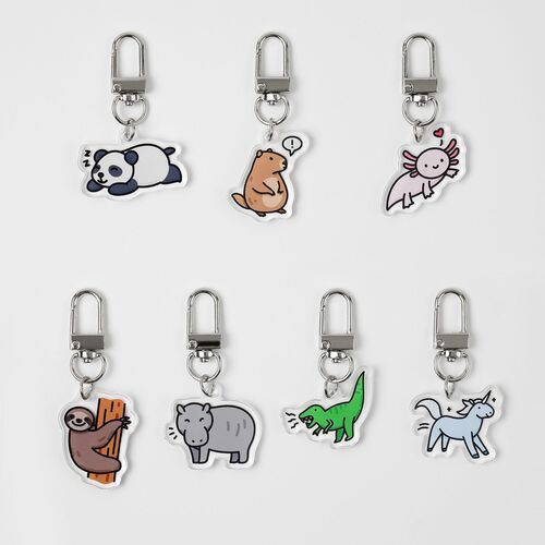 Animal Acrylic Key Ring - Image 10