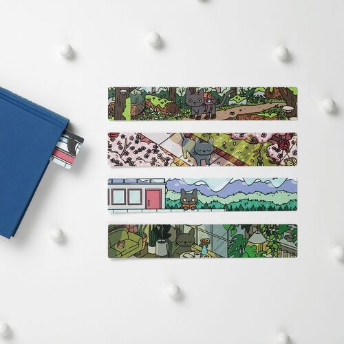 5pcs Cat in Seattle Bookmark Set - Image 3